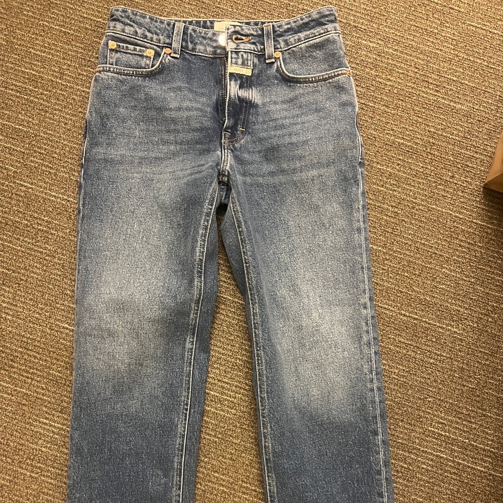 Mid-rise Blue Denim Jeans